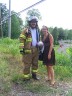 Corey with Fireman